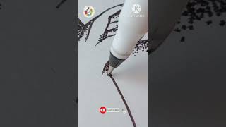 Stippling Drawing️ #viral #creative #shorts #drawing #art