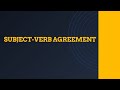 SUBJECT- VERB AGREEMENT GR10 CBSE SAMPLE QNS & ANS PART-4