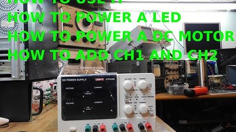 How to use a Power Supply UNI-T ENG