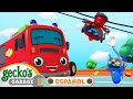 ¡El Superhéroe mecánico salva el día! | 🐸 Garaje de Gecko | Carros para niños | Vídeos educativos