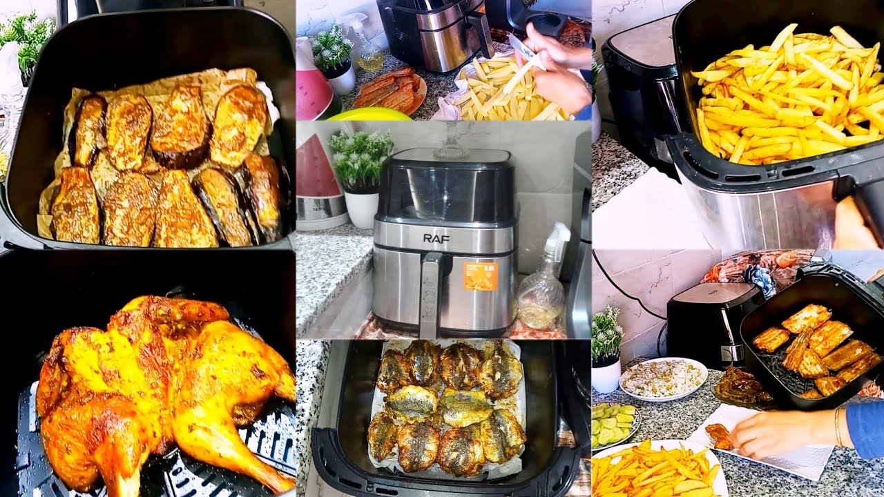 تجربتي مع القلاية الهوائية RAF  ارفراير هد الماركة خطيرة فتحمار او القلي تهناي من قلي قتصادية في زيت