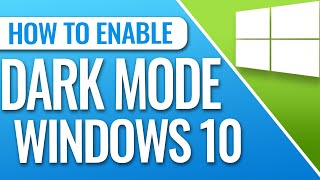 how to turn on dark mode in windows 10