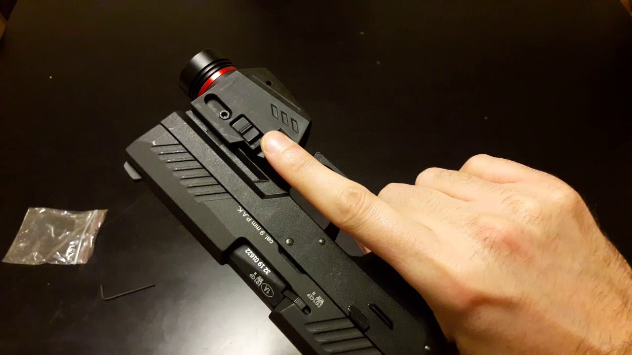 Cheapest pistol laser flashlight review YouTube