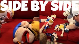 SML Movie: Don&#39;t Wake Jeffy! Behind the Scenes and Original Video! | Side by Side!