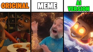 Chicken Stars Meme and Original vs AI Version