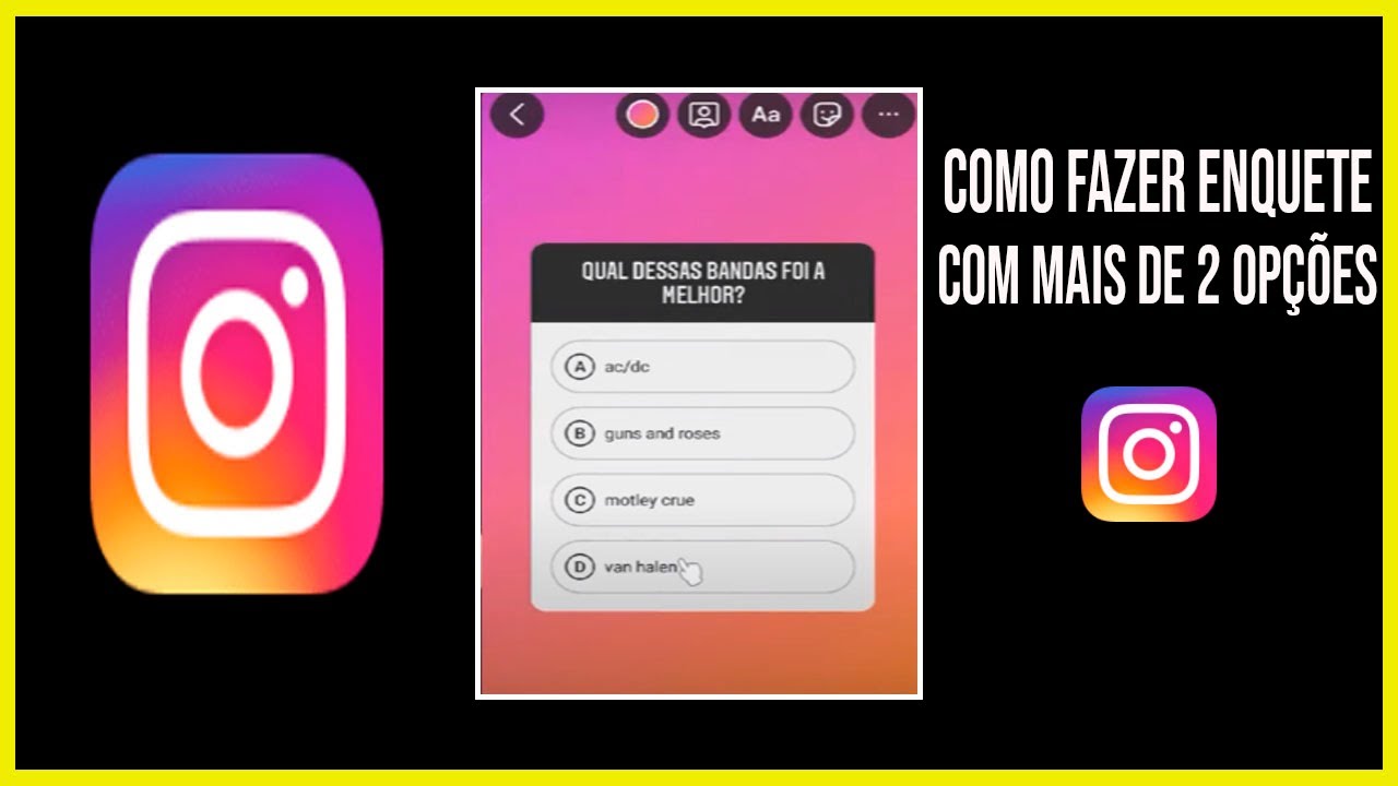 COMO FAZER ENQUETE NO INSTAGRAM COM MAIS DE DUAS OPÇÕES PELO CELULAR ...