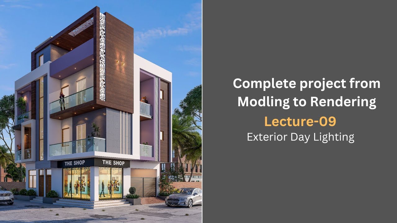 Lecture_09 3ds Max modeling to Rendering full tutorial "Free" "Free" "Free" | Vray 3ds max in HINDI