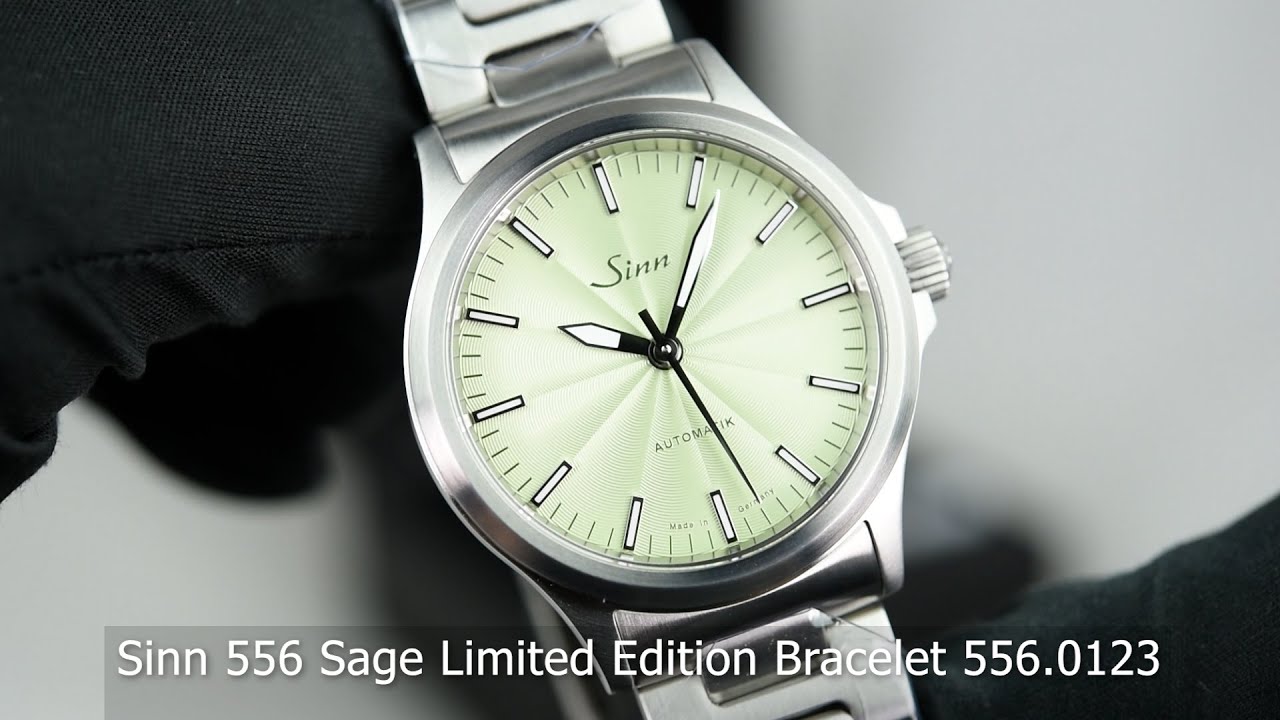 Sinn 556 Sage Limited Edition Bracelet 556.0123 - SeriousWatches.com