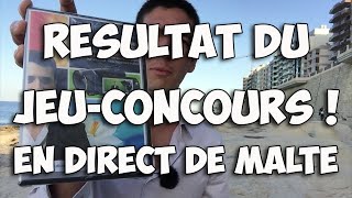 rsultat du jeu concours en direct de malte