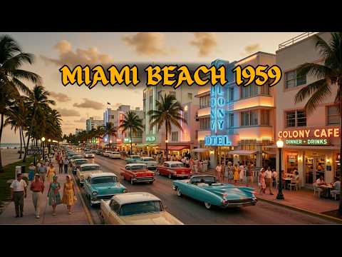 24 Hours in Miami Beach — 1959 | A Nostalgic Journey Through a Lost American Day