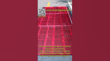 Hole Punching Flexible rubber screen #mining #punchingmachine #miningscreen