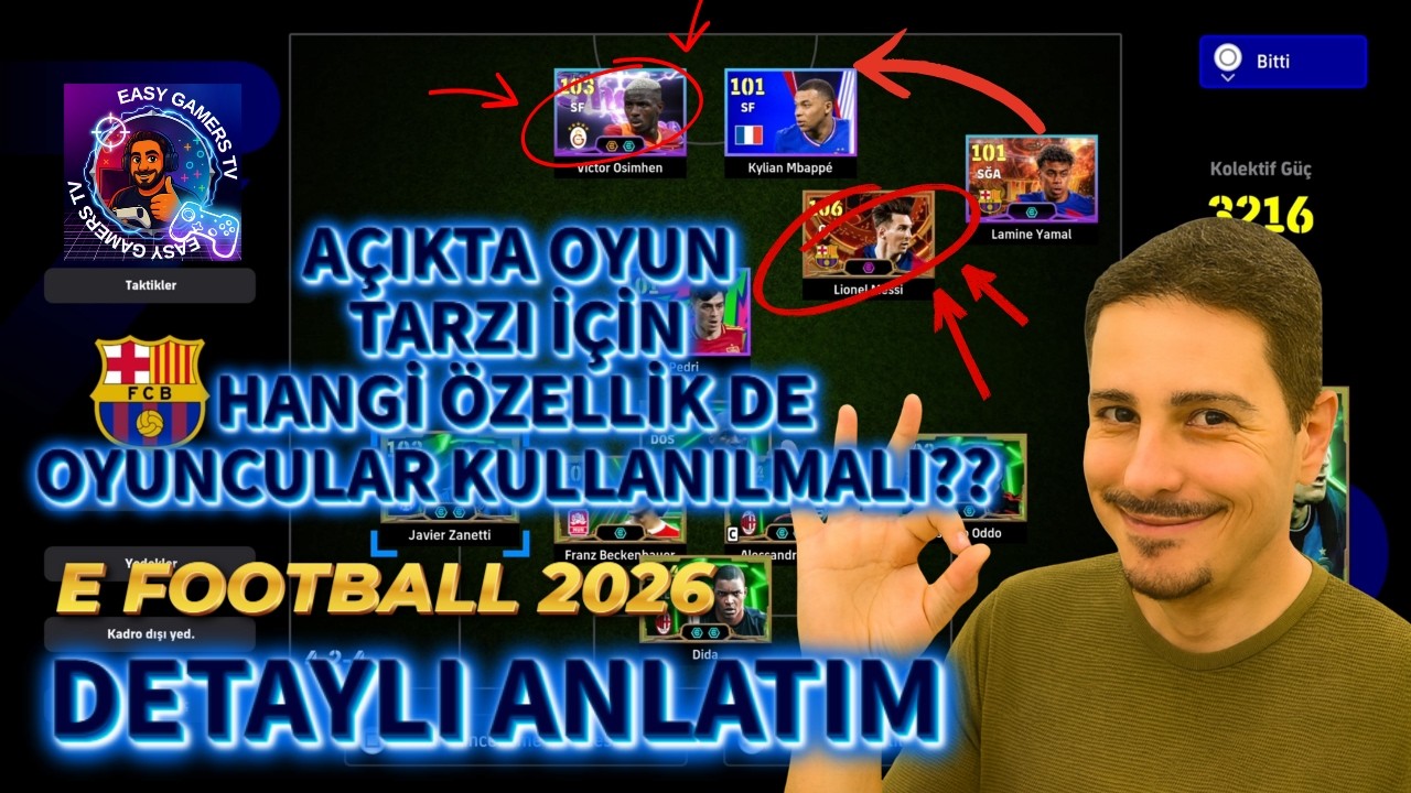 BU DETAYLARI BİLMEDEN TAKTİK YAPMA E FOOTBALL 2026 TÜRKÇE
