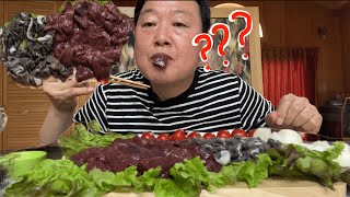 소 간 & 처녑 (천엽) 먹방/ a raw  liver mukbang eating show