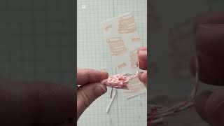 DIY stamped bookmark with twine tassel #papercrafting #diygift #bookmarkcraft #stampinup