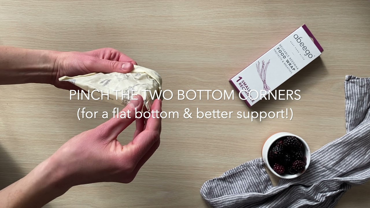 How to Fold the Small Abeego Beeswax Wrap Bag
