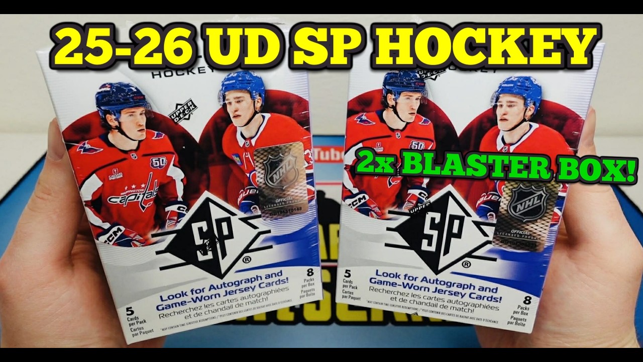 Představujeme: 2x 25-26 UD SP Hockey Blaster Box! Hokejové karty NHL!
