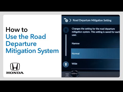 How to Use the Road Departure Mitigation System (RDM)