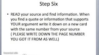 How to make research notecards