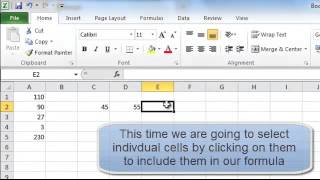 How To Use Excel - Simple Excel Formulas