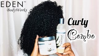 Wash and Go using Eden Bodyworks All Natural Leave In Conditioner and Natural Curl Defining Creme