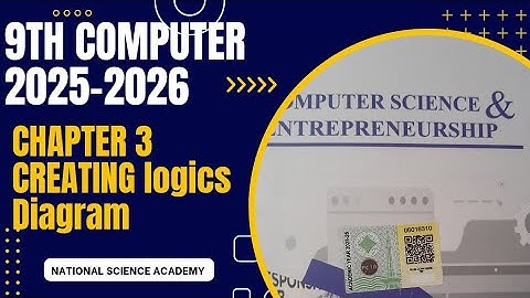 Creating logic diagrams || Computer new book || 9th class || half adder full adder circuit