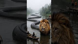 The lion suddenly changed into a snake. #facts, #learn, #knowledge, #edushorts, #history