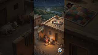 Village Night Scene #kvs9creations #cartoon