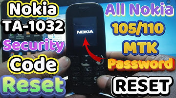 Best nokia 110/105 Passcode Reset Nokia 110 MTK usb driver 2025