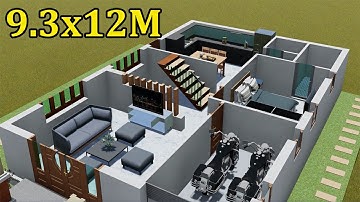 Gợi Ý Mẫu Nhà Phố 2 Tầng Diện Tích 9.3x12M Đẹp - Khó Thể Cưỡng Lại | Nhà Phố Đẹp