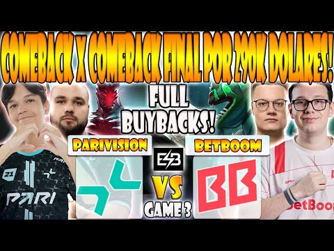 PARIVISION VS BETBOOM BO5[GAME 3]GRAN FINAL-SATANIC, NO[O]NE VS GPK, KIRITYCH-DREAMLEAGUE S26-ESB