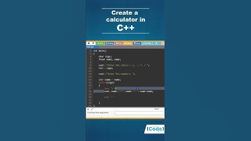 Create Calculator Using C++ In 1 Minute | How To Create Calculator App | #Shorts | SimpliCode
