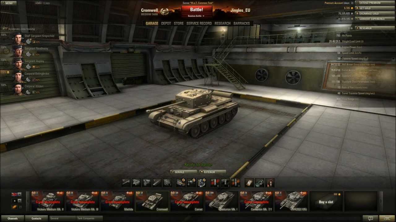 World of Tanks - Patch 8.1 Preview - Cromwell Tier 6 Medium Tank