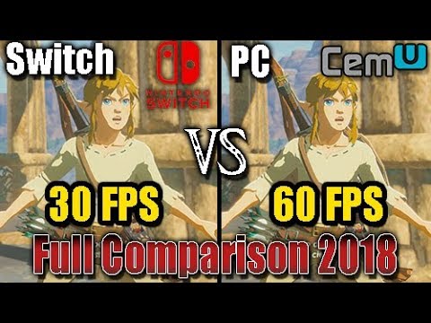 [Switch Vs Cemu] The Legend of Zelda: Breath of the Wild (30FPS Vs 60FPS) (Full Comparison)