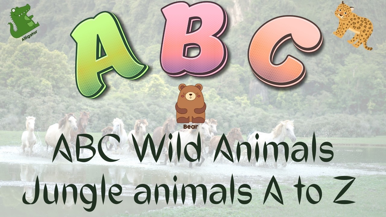 ABC Wild Animals Song | A to Z Jungle Animals for Kids | Fun Alphabet ...