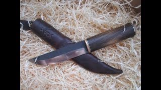 Самодельный нож типа леуку/Homemade leuku type knife