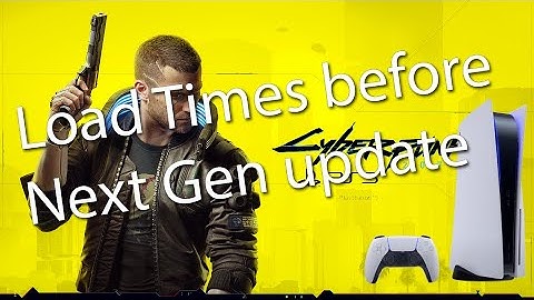 Cyberpunk PS5 impressive load time from title screen!!