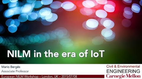 NILM 2015 - Mario Bergés