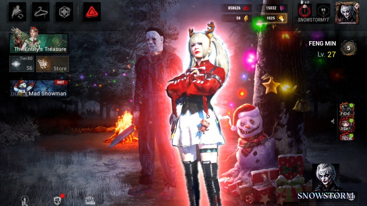 Merry Christmas Feng Min vs Tombstone Myers | Dead by Daylight