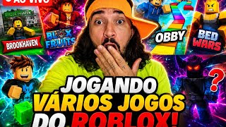 TESTANDO VARIOS JOGOS DO ROBLOX ATE ENJOAR !