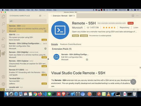 VSCode แก้ไขไฟล์บนเซิร์ฟเวอร์ SSH