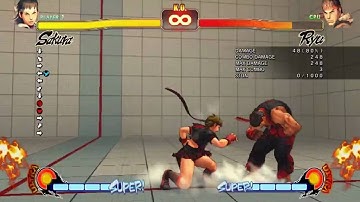Street Fighter 4 - Sakura 4EXgauges Combo