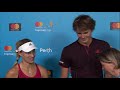 Angelique Kerber and Alexander Zverev press conference (Final) | Mastercard Hopman Cup 2018