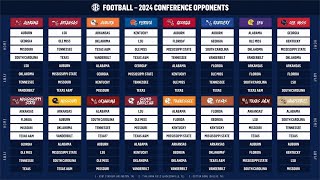 SEC unveils 2024 conference opponents for Alabama & Auburn