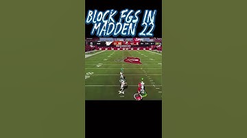 Madden 22 How to Block a Field Goal!