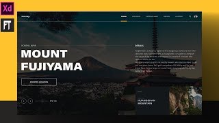 Travel Web UI Design - Parallax Animation (Speed Process) | Adobe XD