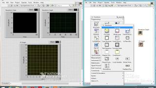To study the properties of charts and graph using LabVIEW