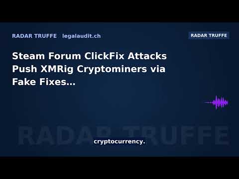Steam Forum ClickFix Attacks Push XMRig Cryptominers via Fake Fixes