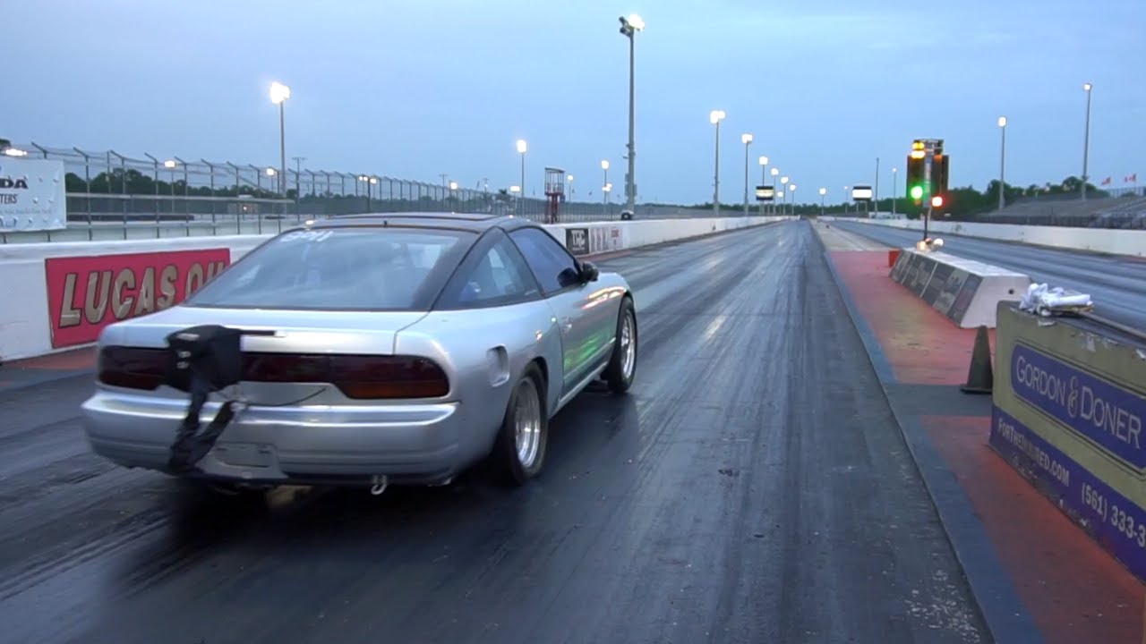Custom Swapped 2JZ Nissan 240sx - 1/4 mile drag race - YouTube