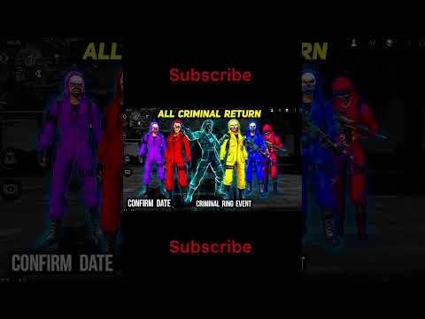 🍷🗿impossible, All Criminals Returned 100% Confirmed Date✅ #freefire #freefiremax #upcoming ming