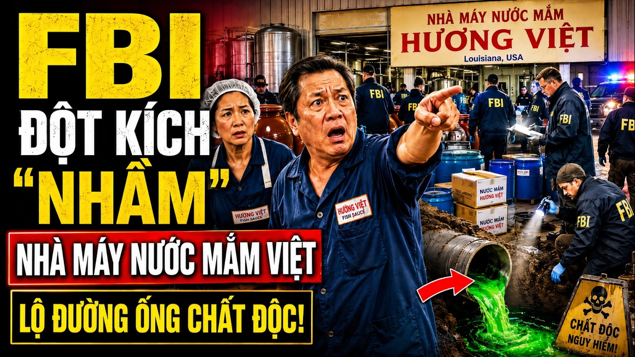 FBI Đột Kích "NHẦM" Nhà Máy Nước Mắm Việt Ở Mỹ - Phát Hiện Đường Ống Xả Thải Kín Gây Chấn Động